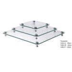 Conjunto Triplo de Vidro Quadrado Piltner Baixo SEPARAVEIS