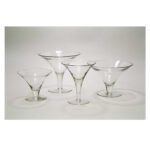Conjunto 4 Taças Martine Pé Alto e Pé Baixo Grande e Média